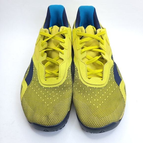 Reebok Nano X Training FW8128 Chartreuse Navy Men shoes Size 13 - Picture 2 of 7